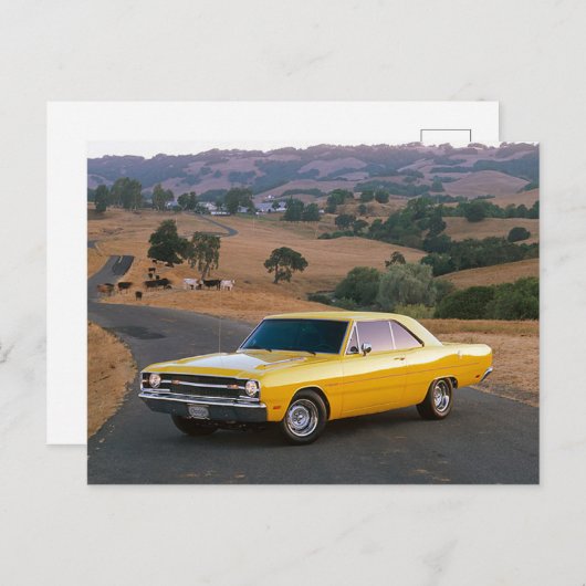 69' Dodge Dart Postkarte (Vorne/Hinten)