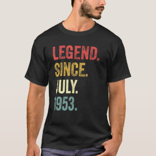 69. Geburtstag 69 Jahre alte Legende seit Juli 195 T-Shirt