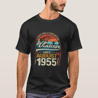 69. Geburtstag 69 Jahre Altes Angeln Lover Vintag T-Shirt