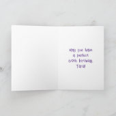 69. Geburtstag: Blumennummer, Individuelle Name, B Karte (Innenseite)