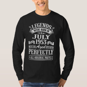 69. Geburtstag für Legenden Geboren Juli 1953 69 J T-Shirt