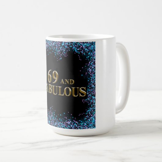 69. Geburtstag Kaffeetasse (VorderseiteRechts)