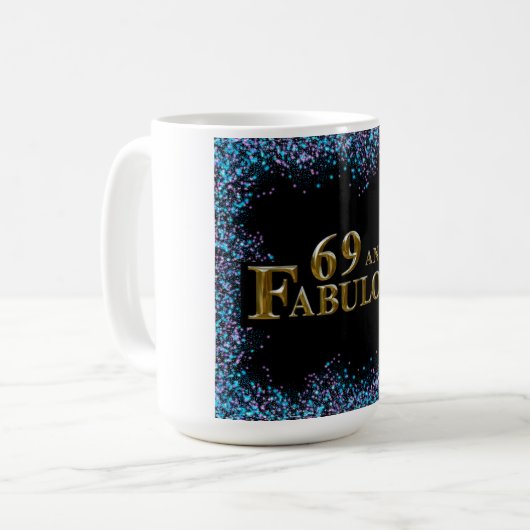69. Geburtstag Kaffeetasse (Vorderseite Links)