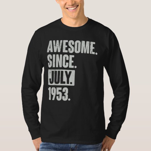 69. Geburtstag Phantastisch seit Juli 1955 T-Shirt (Vorderseite)