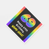 69. Geburtstag: Rainbow Spectrum # 69, Individuell Serviette (Ecke)