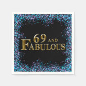 69. Geburtstag Serviette (Vorderseite)