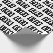 69. Geburtstagsdometer Geschenkpapier (Ecke)