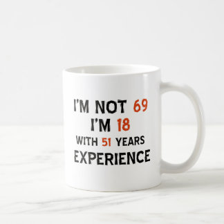 69. Geburtstagsentwürfe Kaffeetasse