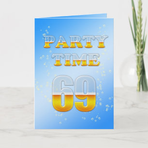 69. Geburtstagsfeier mit viel Bier Einladung