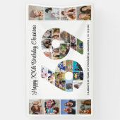 69. Geburtstagsfeier Nummer 69 Fotocollage Banner (Vertikal)