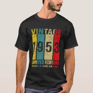 69 Geburtstagsgeschenke Vintag 1953 Limited Editio T-Shirt