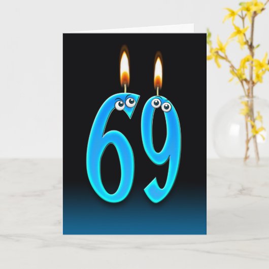 69. Geburtstagskandale Karte (Gelbe Blume)