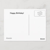 69. Geburtstagskarte Postkarte (Rückseite)