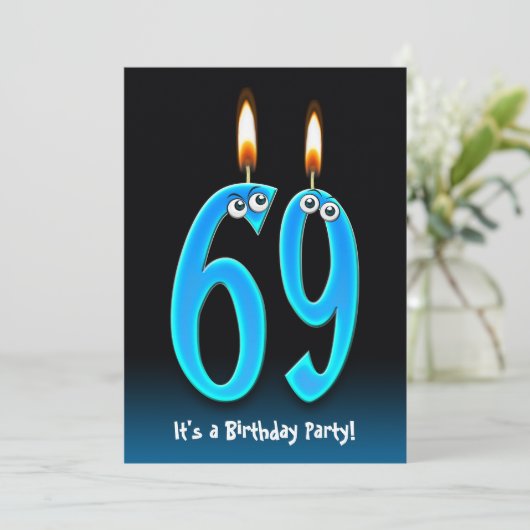 69. Geburtstagsparty Einladung (Stehend Vorderseite)