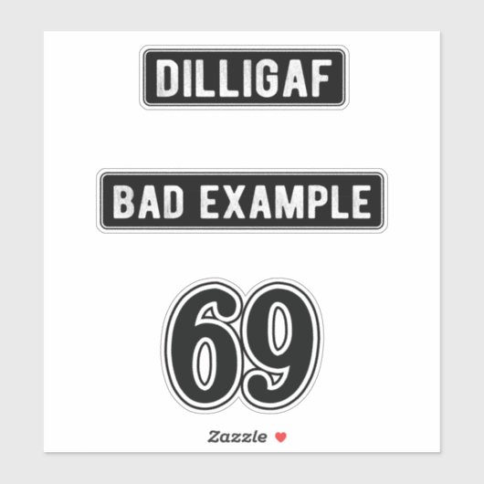 69 Helm Sticker Packs (Blatt)