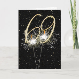 69. Hochzeitstag Sparkler Karte