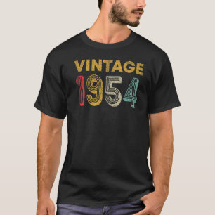 69 Jahre alt Retro Vintage 1954 69. Geburtstag T-Shirt