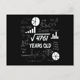 69 Jahre alter Geburtstag Mathelehrer 69. Geburtst Postkarte