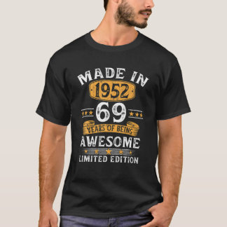 69 Jahre altes Geschenk, hergestellt in 1952, limi T-Shirt