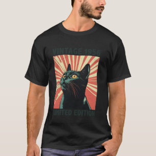 69 Jahre altes Geschenk Vintag 1956 Katze über 69. T-Shirt
