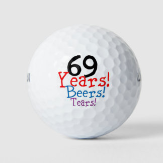 69 Jahre Biere Tränen Golfball