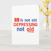 69 Jahre Geburtstagsdesigns Karte (Gelbe Blume)