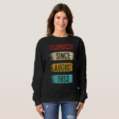 69 Jahre Phantastisch seit August 1953 69. Geburts Sweatshirt (Vorne ganz)