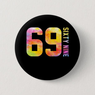 69-jähriges neunundsechzig button