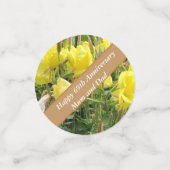 69. Jubiläum Editable Abend Primrose Konfetti (Klein Vorderseite)