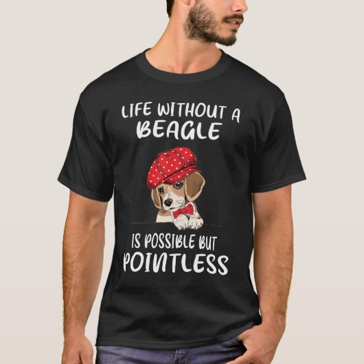 69 Leben ohne Beagle T-Shirt (Vorderseite)