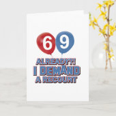 69. Lebensjahr Karte (Gelbe Blume)