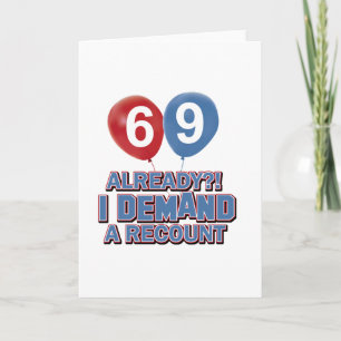 69. Lebensjahr Karte