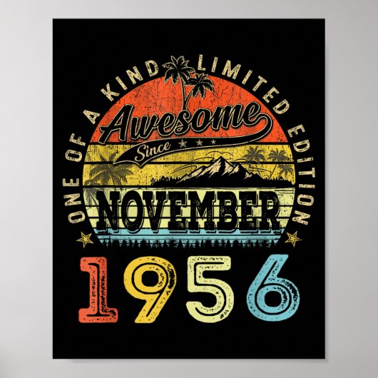 69 Limited Edition 1956 One Of A Kind November 69t Poster (Vorne)