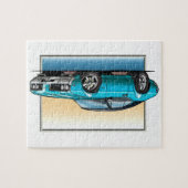 69 Macheten-aquamarines Blau Puzzle (Horizontal)