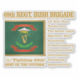 69. Regiment, Irish Brigade (BH) Aufkleber