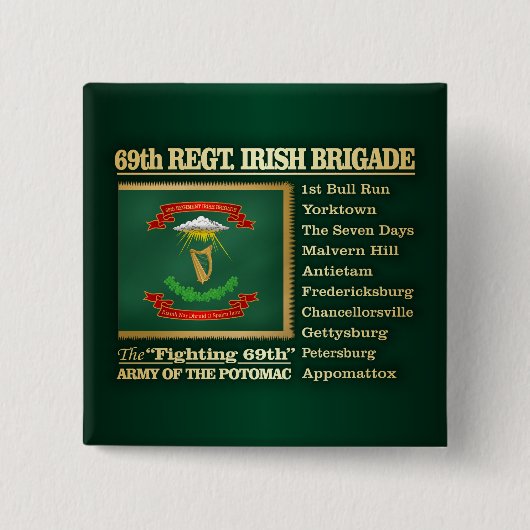 69. Regiment, Irish Brigade (BH) Button (Vorderseite)