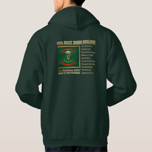 69. Regiment, Irish Brigade (BH) Hoodie (Rückseite)