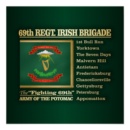 69. Regiment, Irish Brigade (BH) Poster (Vorderseite)