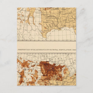 69 Skandinavier 1900 Postkarte