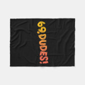 69, Typ! Funny Joke 80er Retro Quote Fleecedecke (Vorderseite (Horizontal))