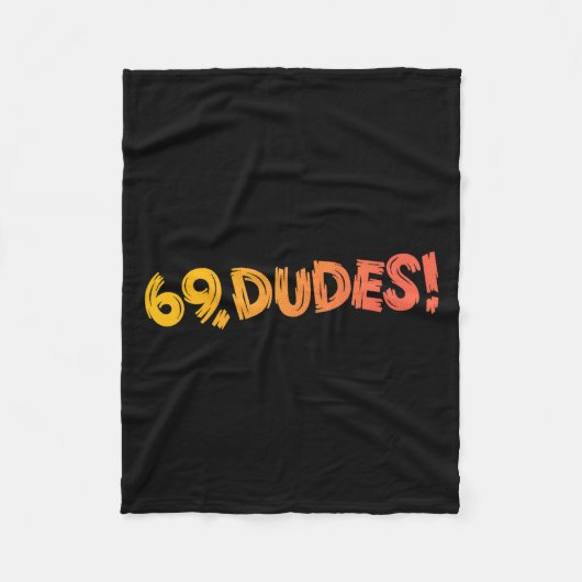 69, Typ! Funny Joke 80er Retro Quote Fleecedecke (Vorderseite)