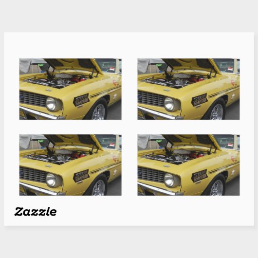 69 Yenko Camaro Rechteckiger Aufkleber (Blatt)