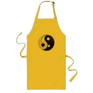 69 Yin Yang Symbol Design Lange Schürze