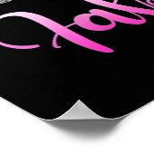 69th Birthday High Heel Shoes Crown Diamond Poster (Ecke)