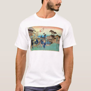 6. 戸 塚 宿, 広 Totsuka-juku, Hiroshige, Ukiyo-e T-Shirt