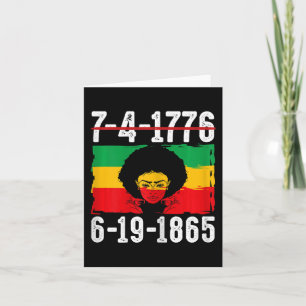 6-19-1865 Monat der schwarzen Geschichte Afrikas 1 Karte