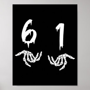 6 1 Sechs Schwan Lustig Neuer Slang Sechs Eins 61 Poster