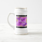 6. 33. 47. 48. Geburtstag von Amethyst Bierglas (Links)