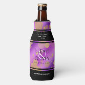 6. 33. 47. 48. Geburtstag von Amethyst Flaschenkühler (Flaschenvorderseite)