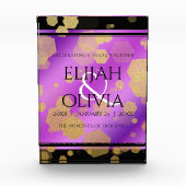 6. 33. 47. 48. Geburtstag von Amethyst Fotoblock (Vorderseite)